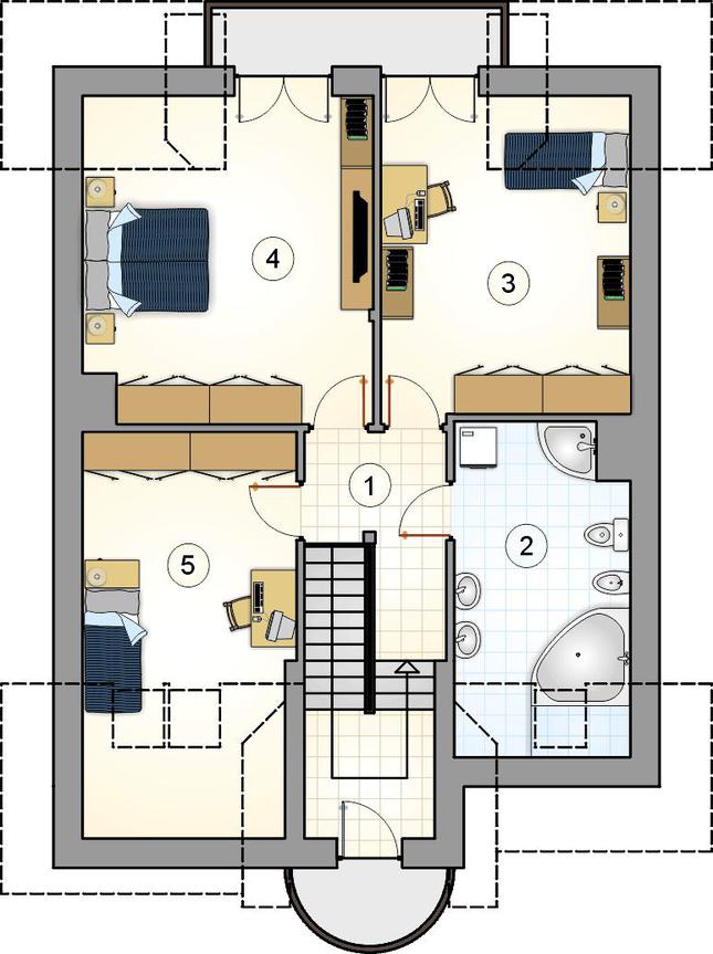 Rzut poddasza POW. 0,0 m²