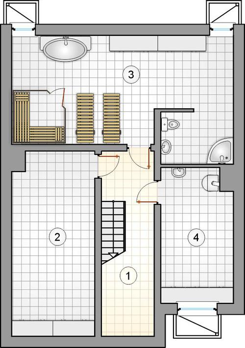Rzut piwnicy POW. 0,0 m²
