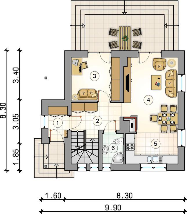 Rzut parteru POW. 0,0 m²