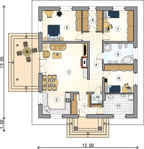 Rzut parteru POW. 0,0 m²