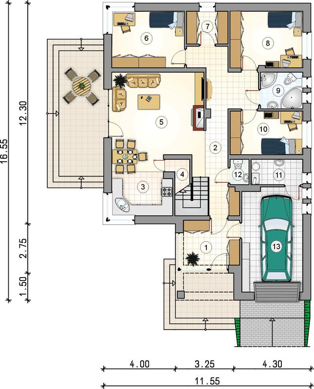 Rzut parteru POW. 0,0 m²