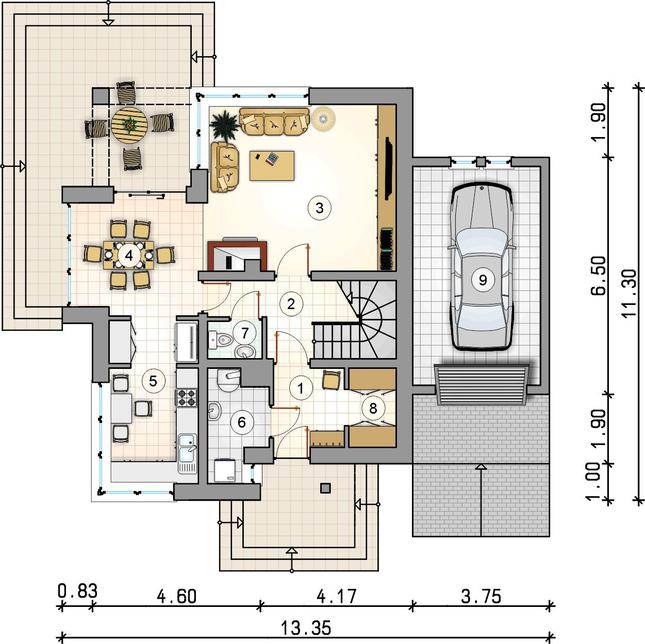 Rzut parteru POW. 0,0 m²