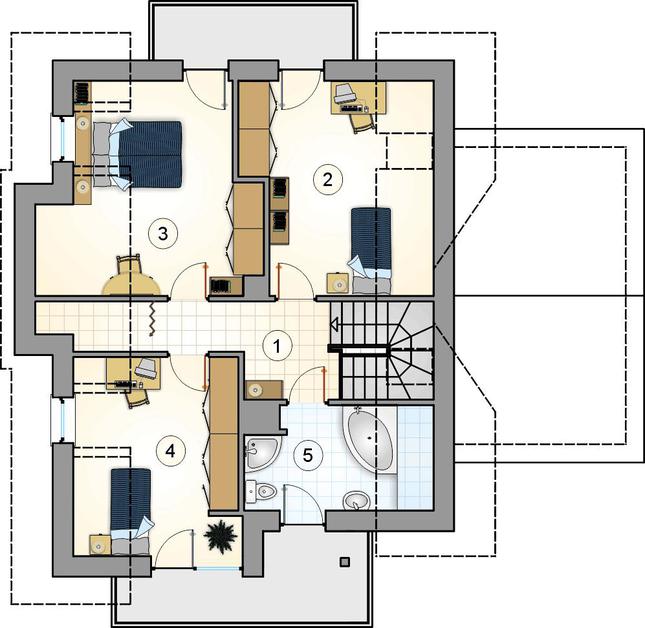 Rzut poddasza POW. 0,0 m²