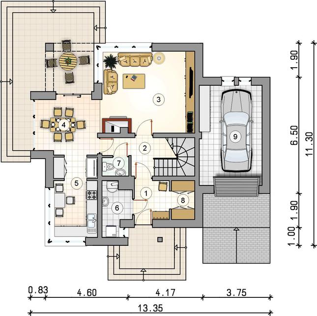 Rzut parteru POW. 0,0 m²