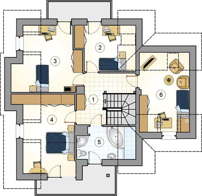 Rzut poddasza POW. 0,0 m²