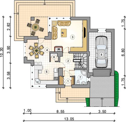 Rzut parteru POW. 0,0 m²