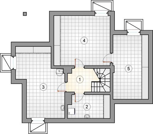 Rzut piwnicy POW. 0,0 m²