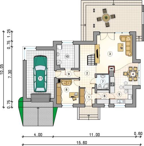 Rzut parteru POW. 0,0 m²