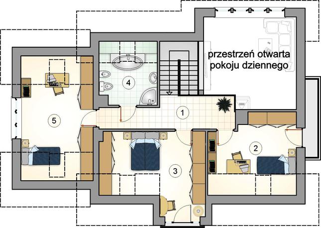 Rzut poddasza POW. 0,0 m²
