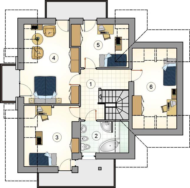 Rzut poddasza POW. 0,0 m²