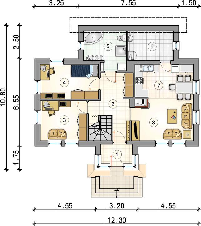 Rzut parteru POW. 0,0 m²
