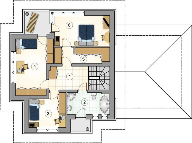 Rzut piętra POW. 0,0 m²