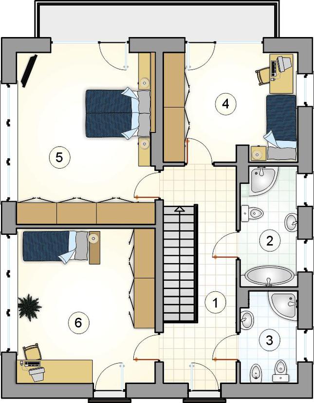 Rzut piętra POW. 0,0 m²