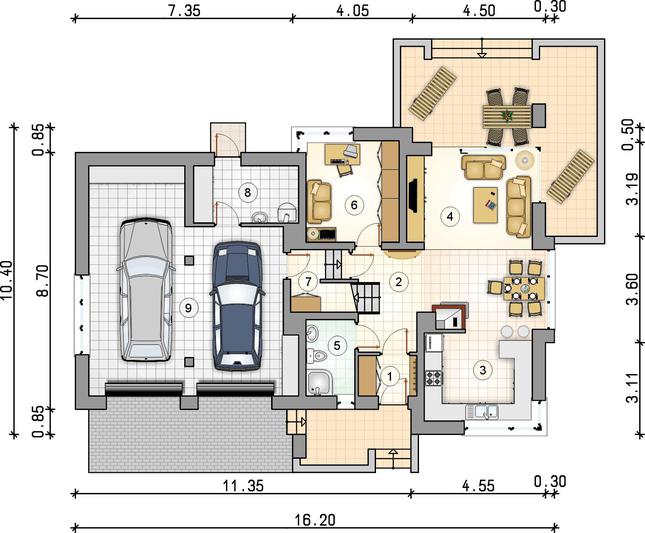 Rzut parteru POW. 0,0 m²