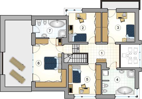Rzut piętra POW. 0,0 m²