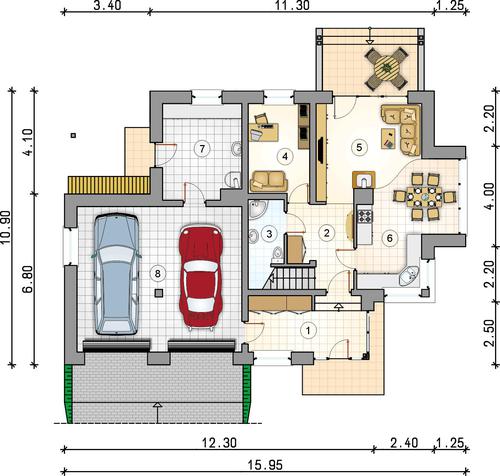 Rzut parteru POW. 0,0 m²