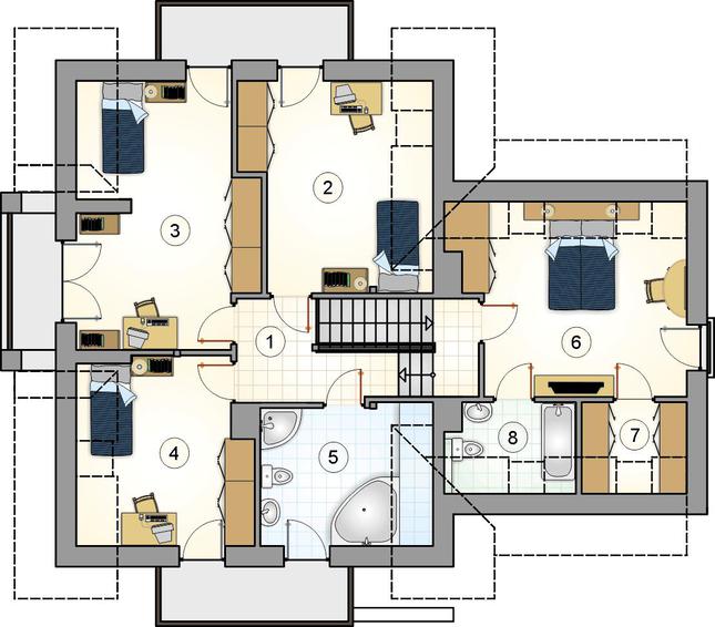 Rzut poddasza POW. 0,0 m²