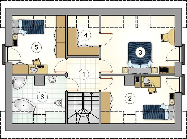 Rzut poddasza POW. 0,0 m²