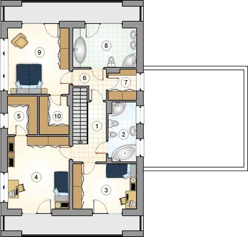 Rzut piętra POW. 0,0 m²