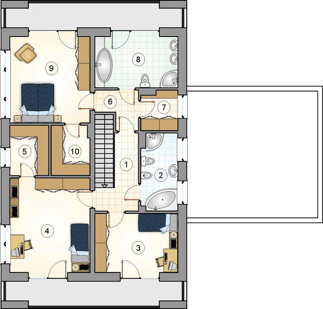 Rzut piętra POW. 0,0 m²