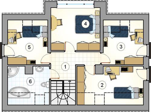 Rzut poddasza POW. 0,0 m²