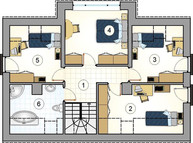 Rzut poddasza POW. 0,0 m²