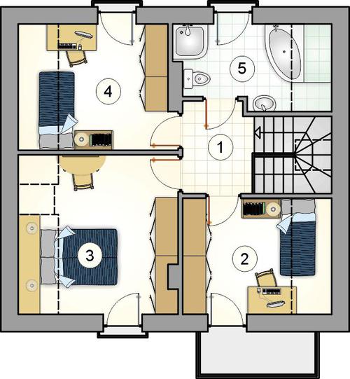Rzut poddasza POW. 0,0 m²