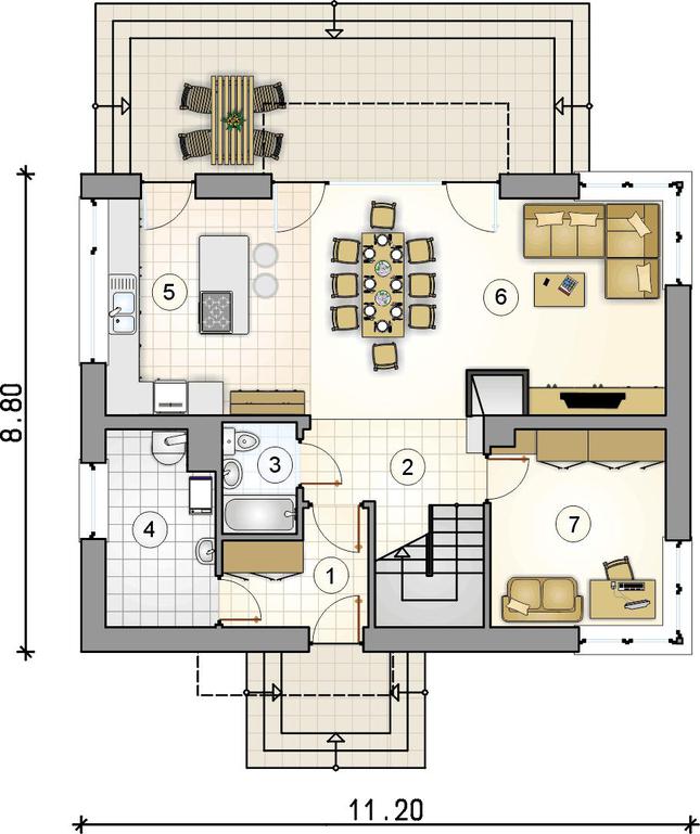Rzut parteru POW. 0,0 m²