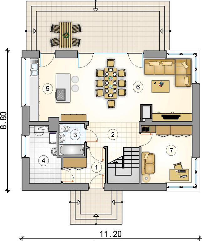 Rzut parteru POW. 0,0 m²