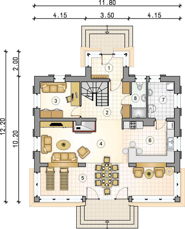 Rzut parteru POW. 0,0 m²