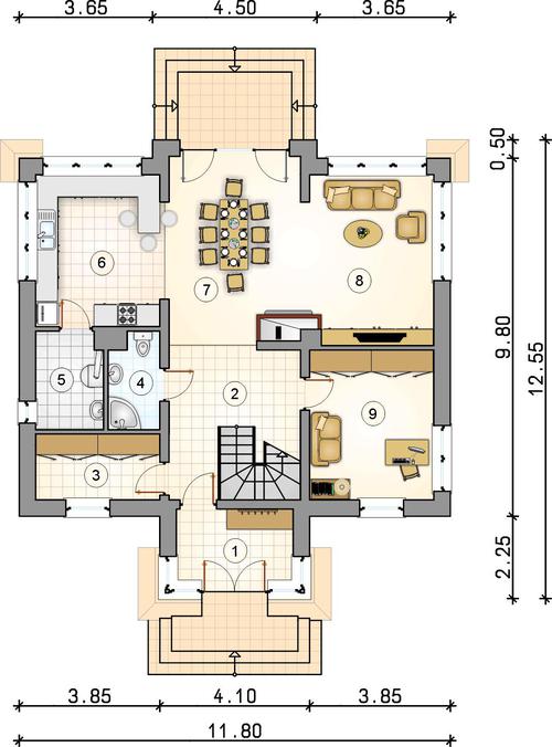 Rzut parteru POW. 0,0 m²