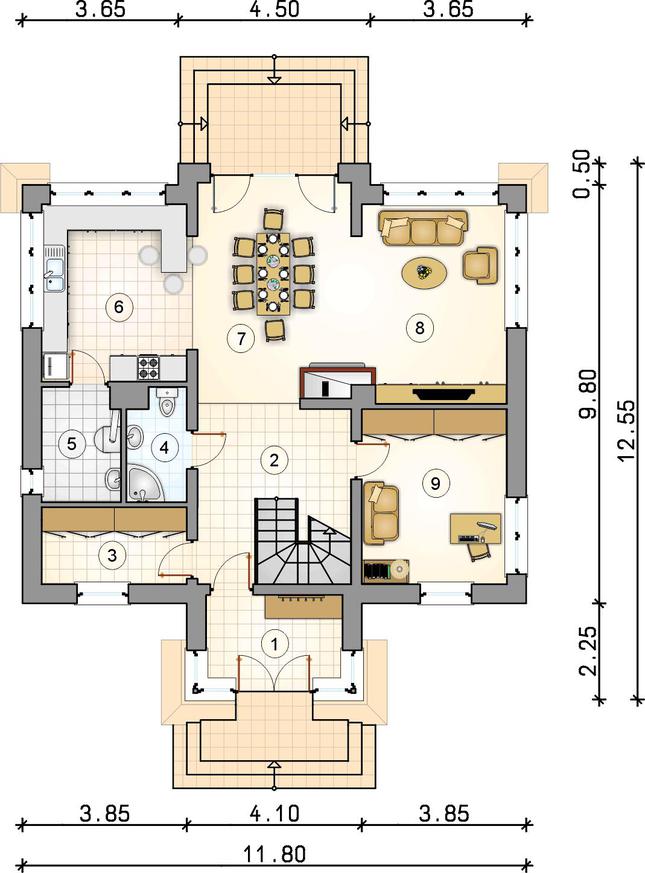Rzut parteru POW. 0,0 m²