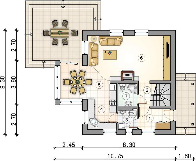 Rzut parteru POW. 0,0 m²