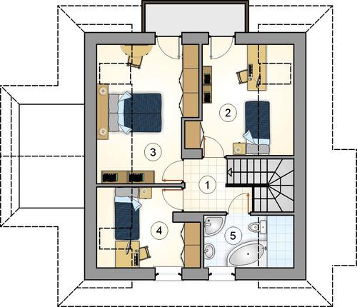Rzut poddasza POW. 0,0 m²