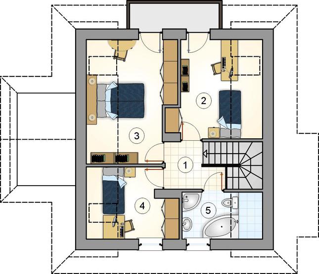 Rzut poddasza POW. 0,0 m²