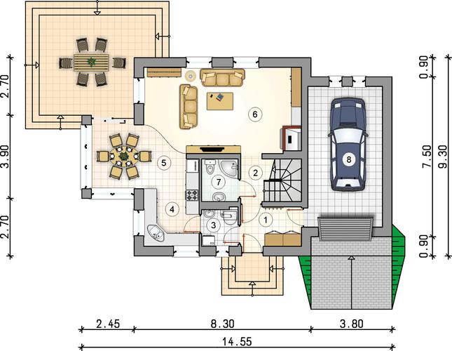 Rzut parteru POW. 0,0 m²