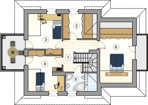 Rzut poddasza POW. 0,0 m²