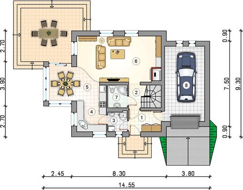 Rzut parteru POW. 0,0 m²