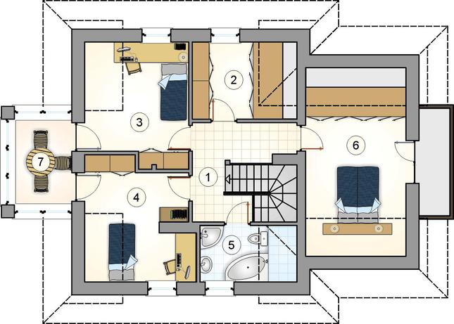 Rzut poddasza POW. 0,0 m²