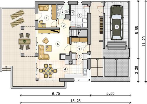 Rzut parteru POW. 0,0 m²