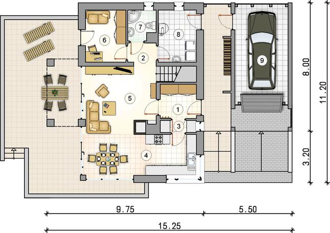 Rzut parteru POW. 0,0 m²