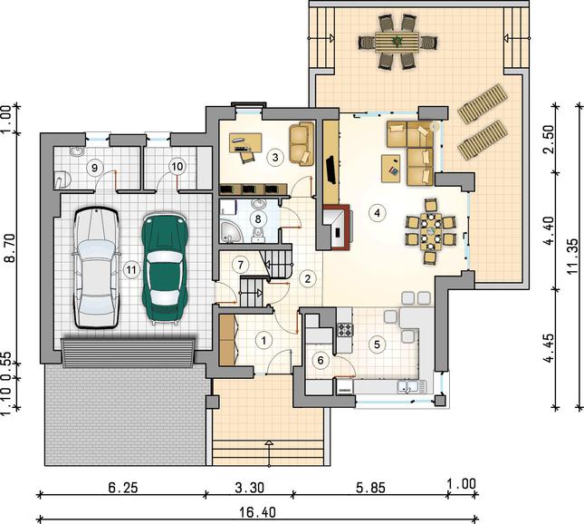Rzut parteru POW. 0,0 m²