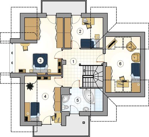 Rzut poddasza POW. 0,0 m²