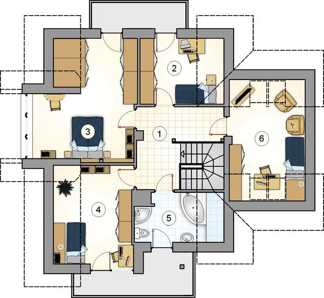Rzut poddasza POW. 0,0 m²