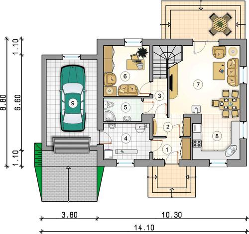 Rzut parteru POW. 0,0 m²