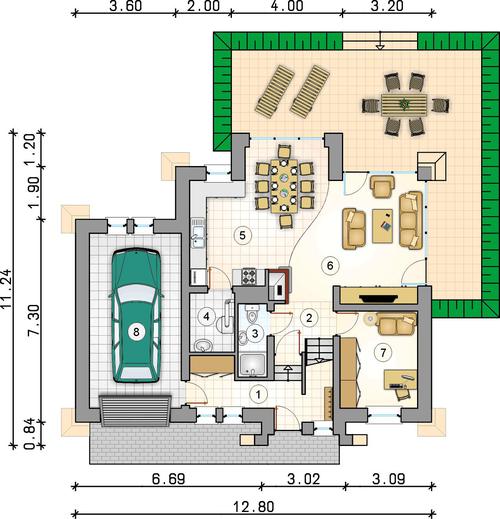 Rzut parteru POW. 0,0 m²