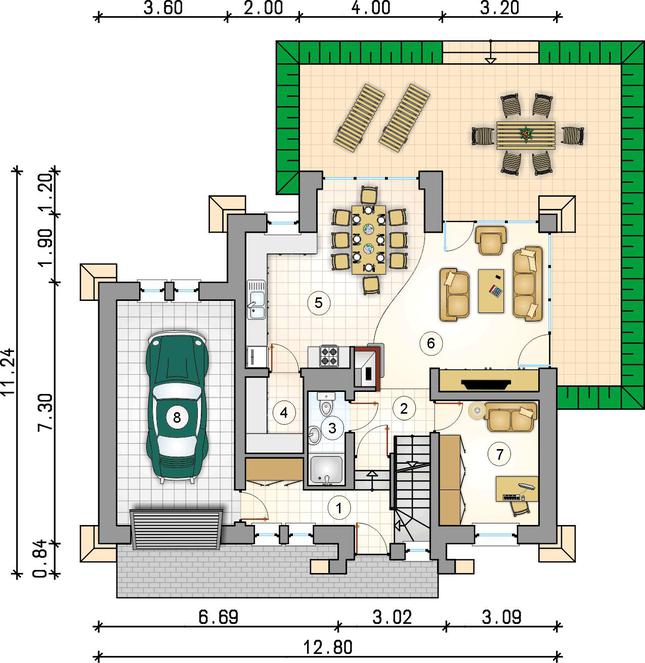 Rzut parteru POW. 0,0 m²