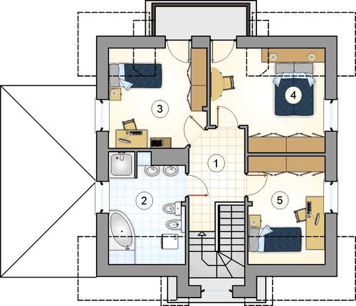 Rzut poddasza POW. 0,0 m²