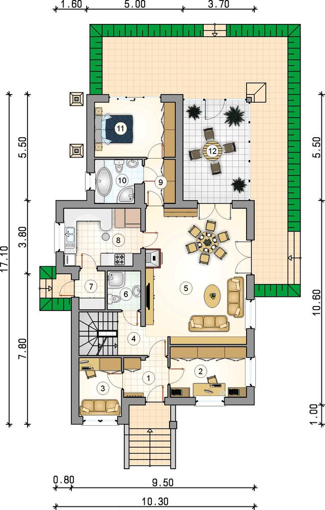 Rzut parteru POW. 0,0 m²