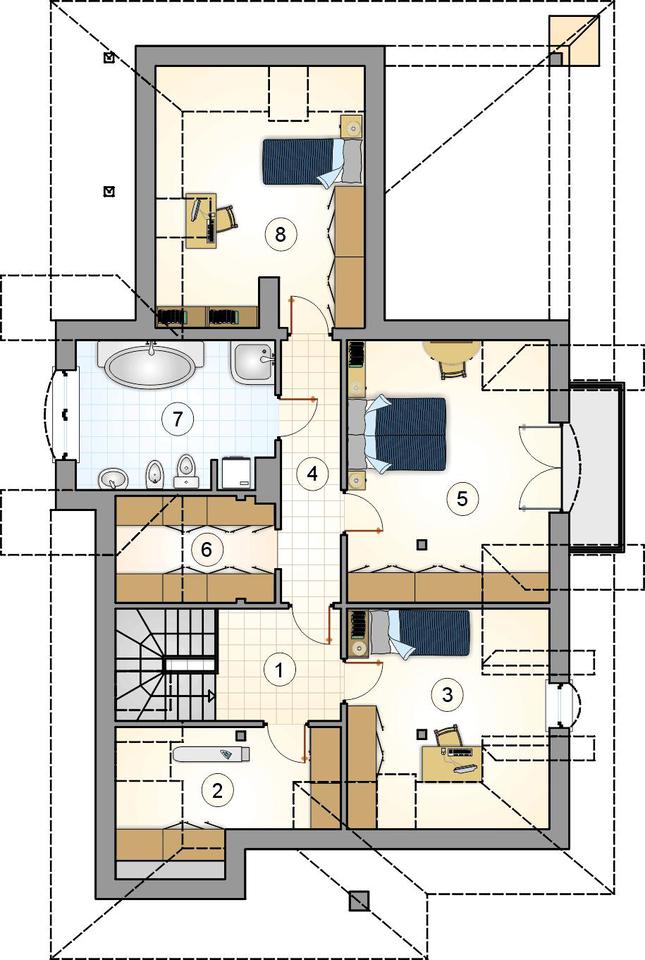Rzut poddasza POW. 0,0 m²